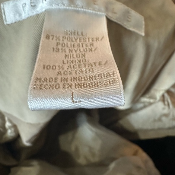 Perry Ellis Tan Lightweight Shirt Jacket with Zip-Up Closure - Picture 8 of 10